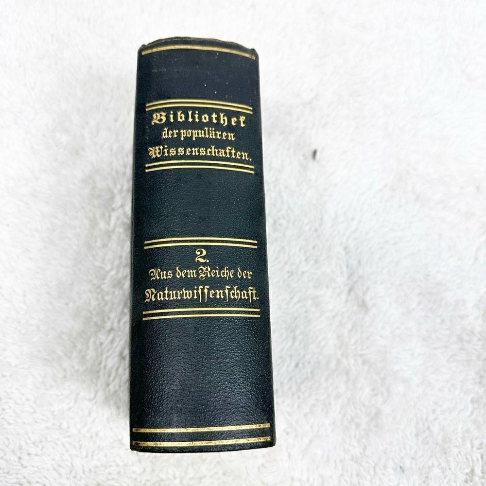 German Popular Science Library Volume 2 Natural Science Book HB 1878